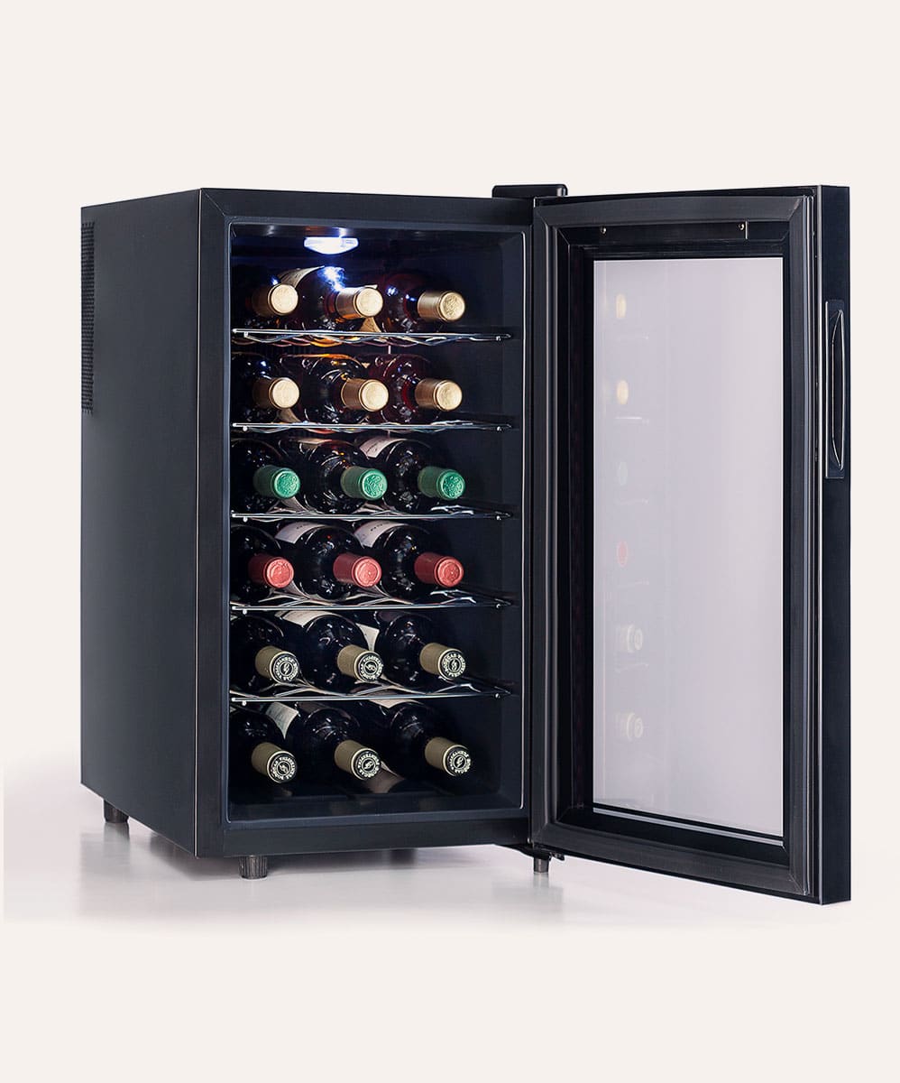 Meilleur Cave à vin 18 bouteilles Effet miroir Wikeeps