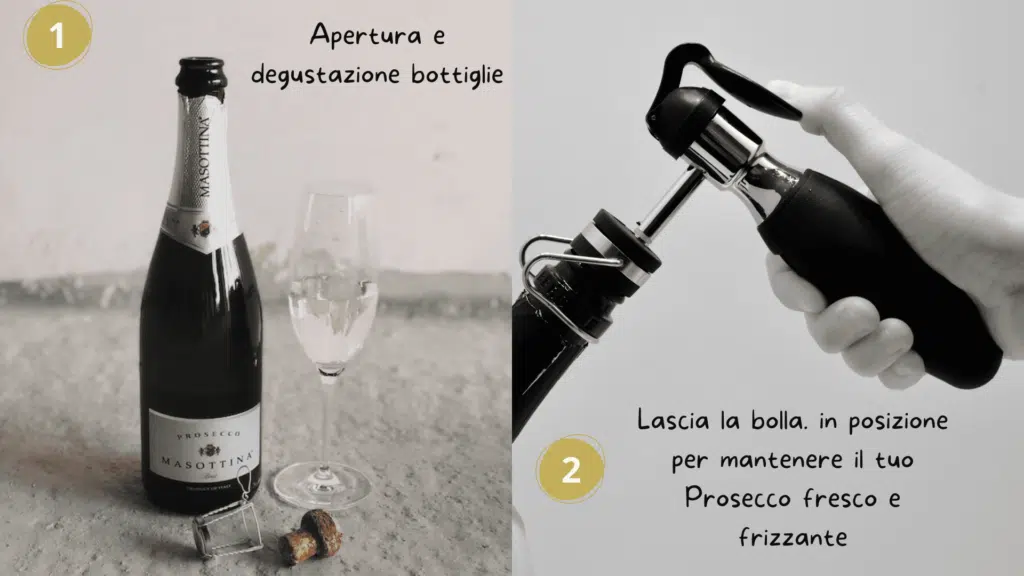 conservare il vino frizzante con Bubble.