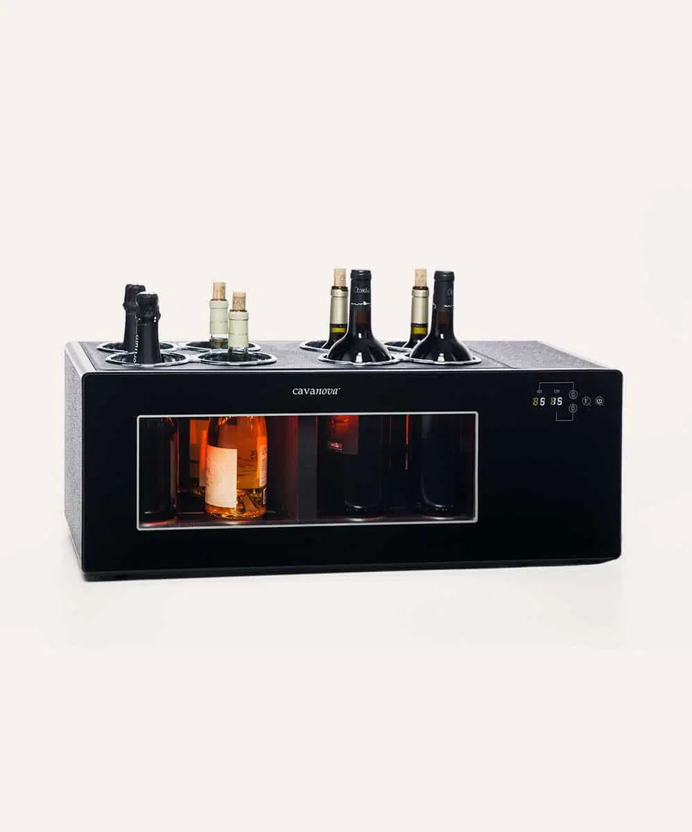 Petite cave à vin - 8 bouteilles - Double Température