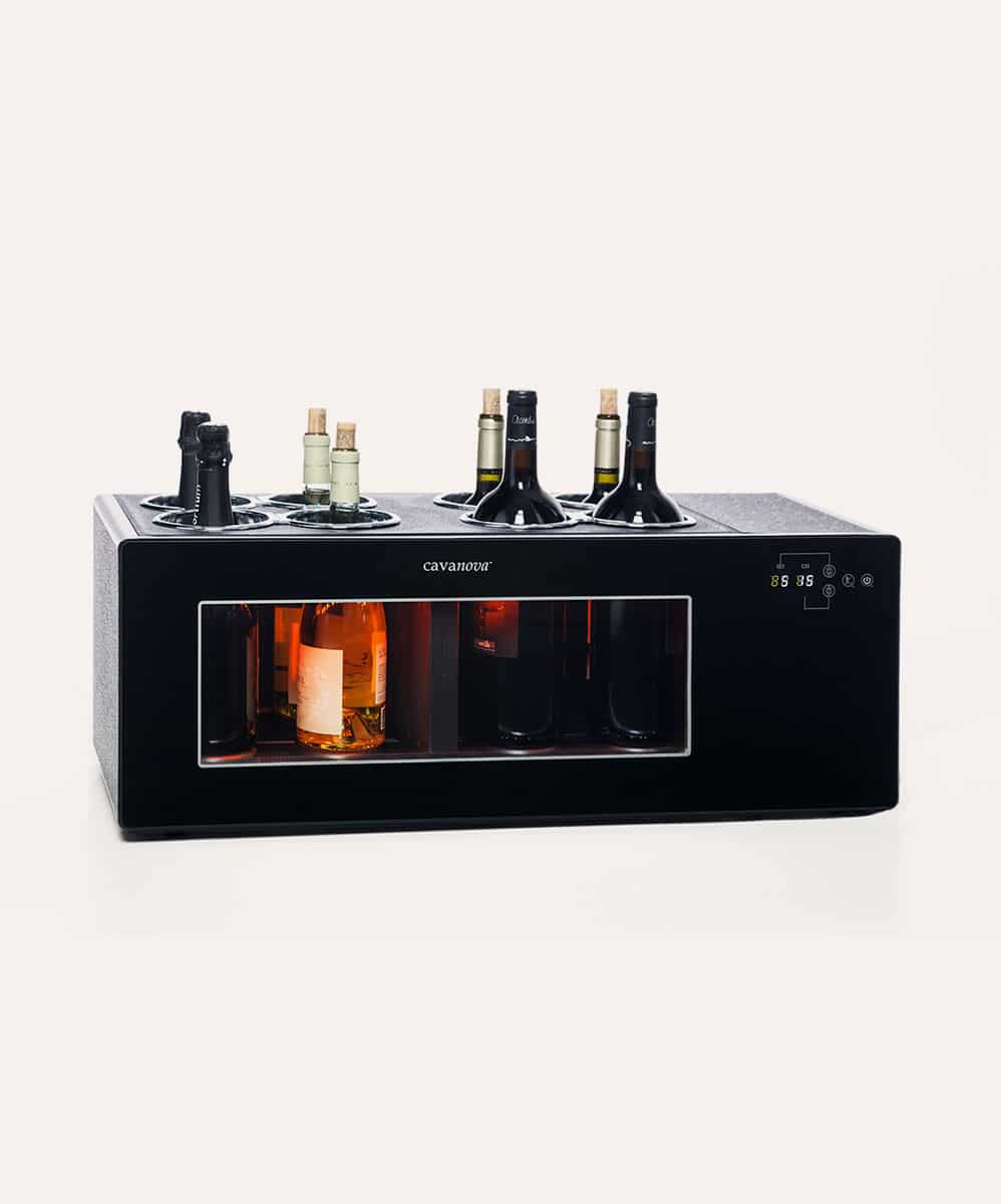Petite cave à vin - 8 bouteilles - Double Température