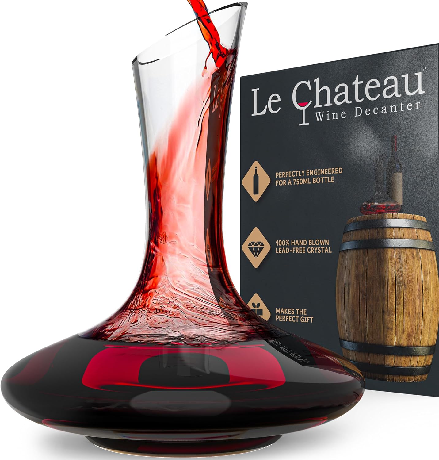 Review of Red Wine Decanter - Hand Blown - WineTasting.com
